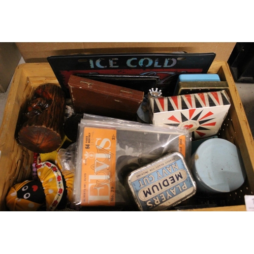 191 - BOX OF COLLECTABLES