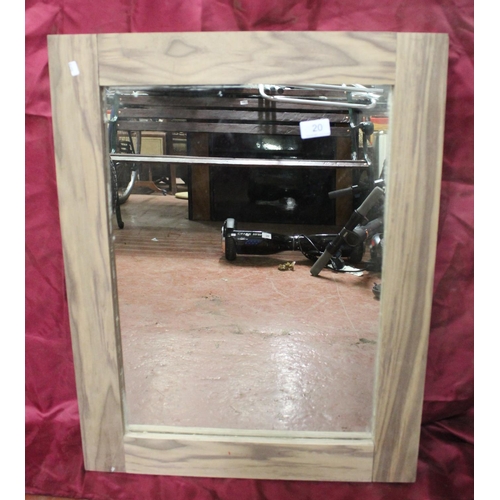 20 - RETRO WOOD FRAMED MIRROR