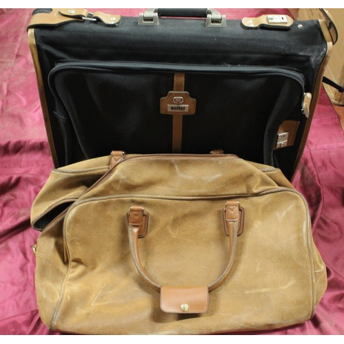 263 - ANTLER TRAVEL BAG & 1 OTHER