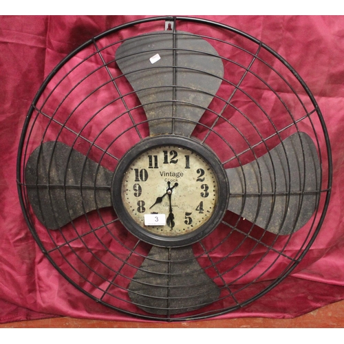 3 - PROPELLOR WALL CLOCK