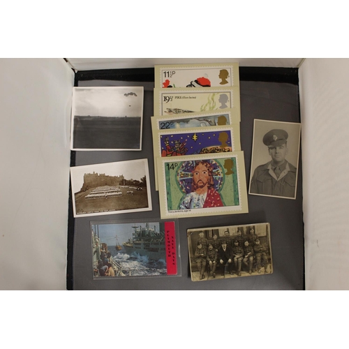 303 - WWII PICTURES, POSTCARDS & 1st DAY COVERS & STAMPS