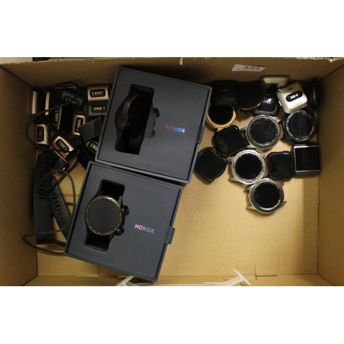 333 - BOX OF SMART WATCHES (SPARES & REPAIRS)