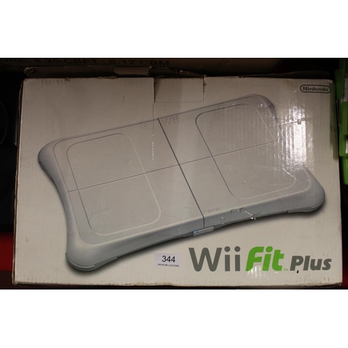 344 - BOXED NINTENDO WII FIT+ (A/F)