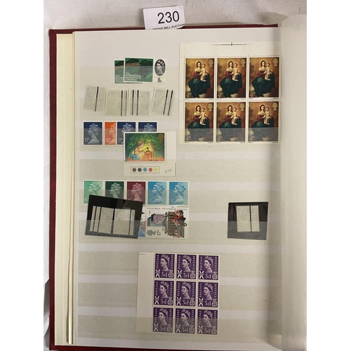 230 - BOX OF EARLY & LATER GB ,ISLANDS & BCW STAMPS IN 4 ALBUMS