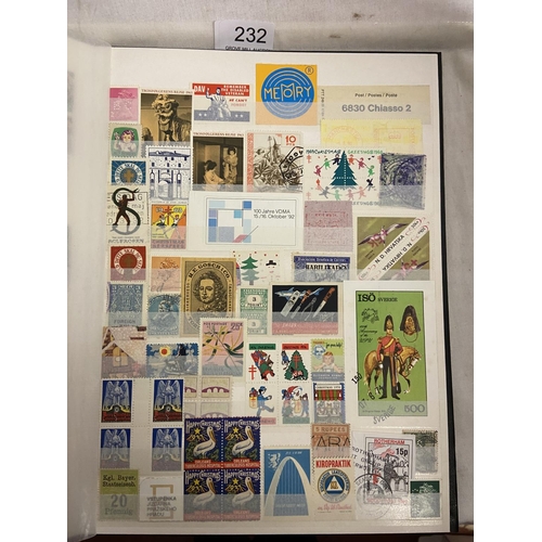 232 - BOX OF REVENUE & CINDERELLA STAMPS IN 11 ALBUMS