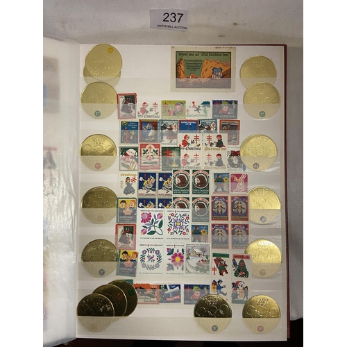 237 - BOX INCL WORLD REVENUE & CINDERELLA STAMPS IN 10 ALBUMS