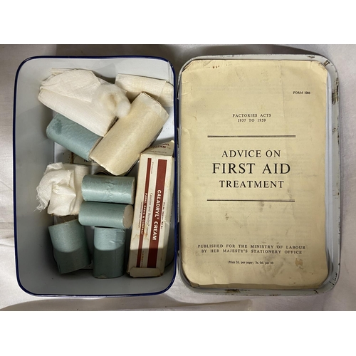 280 - VINTAGE FIRST AID TIN AND CONTENTS