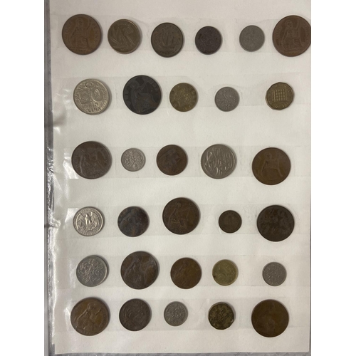 323 - FOLDER OF COINS