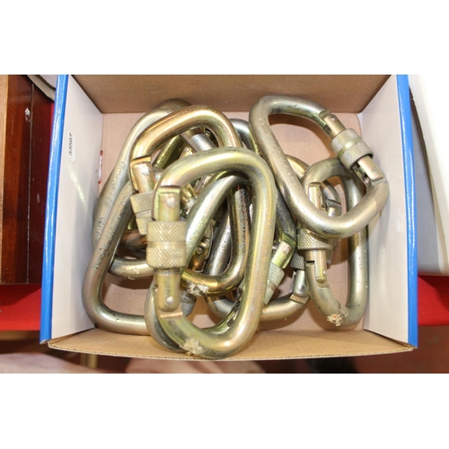 174 - BOX OF 12 KARABINERS