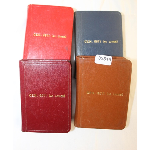 178 - 4 MINIATURE VINTAGE LANGUAGE DICTIONARIES