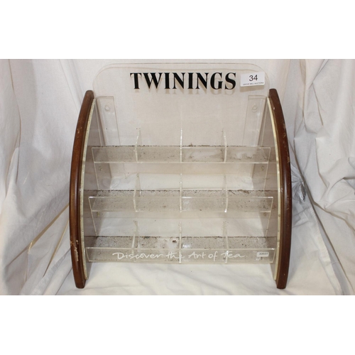 34 - VINTAGE TWININGS DISPLAY STAND