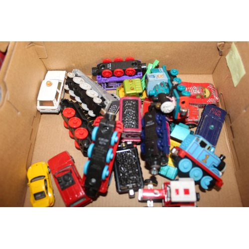 42 - BOX INCL THOMAS THE TANK ENGINE PLAYWORN VEHICLES