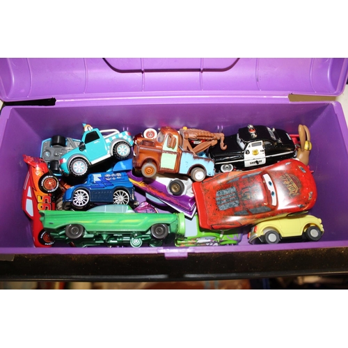 43 - BOX OF PLAYWORN DISNEY 'CARS' COLLECTABLE VEHICLES