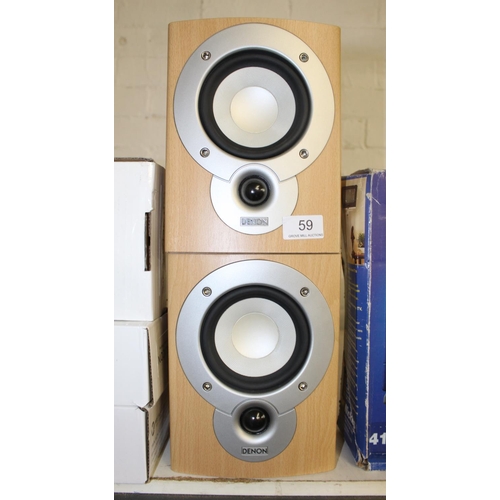 59 - PAIR OF DENON 'BOOKSHELF' SPEAKERS(GWO)