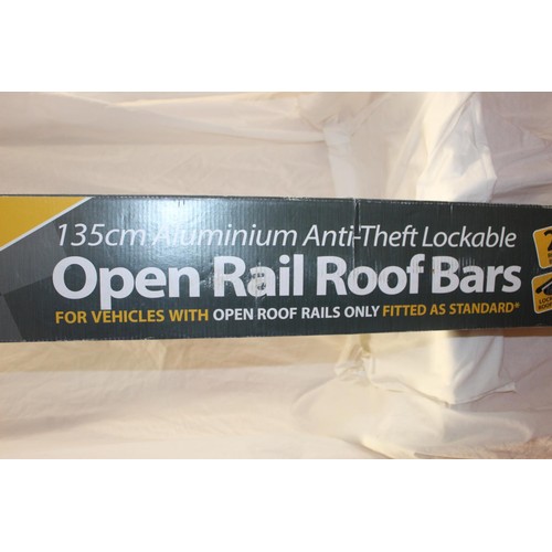 120A - BOXED LOCKABLE OPEN RAIL ROOF BARS