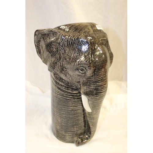 153 - CERAMIC ELEPHANT VASE