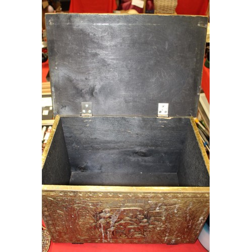 164 - BRASS COAL/SLIPPER BOX