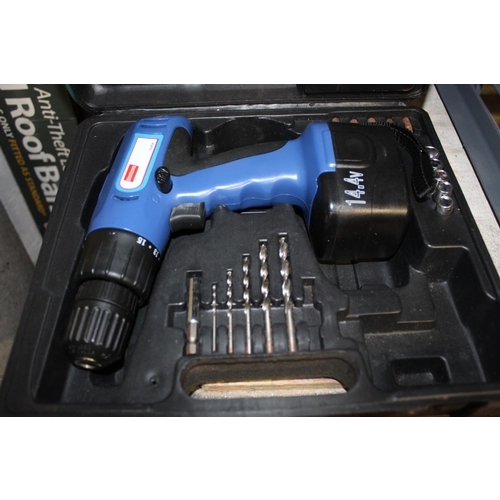 108 - CASED CHALLENGE 14.4V DRILL(A/F)