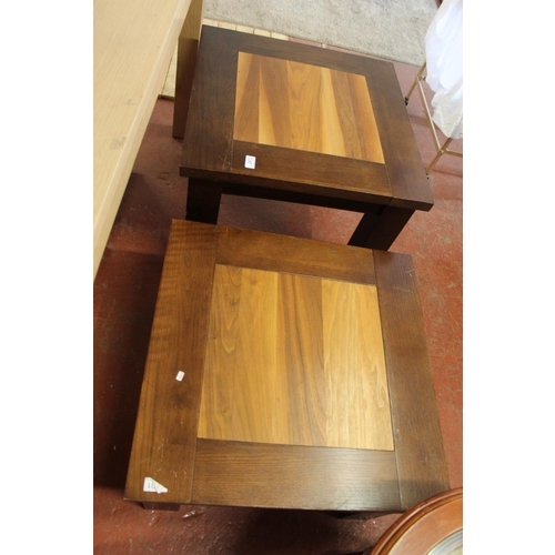 263 - 2 WOODEN LAMP/SIDE TABLES