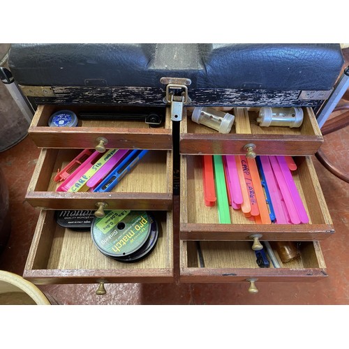 41 - FISHING BOX/SEAT & ACCESSORIES