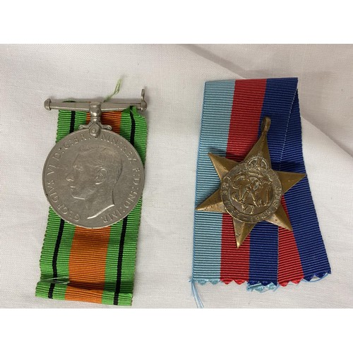 261 - 2 WW2 MEDALS & RIBBONS