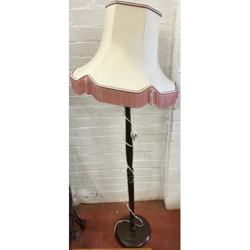 457 - VINTAGE STANDARD LAMP & SHADE