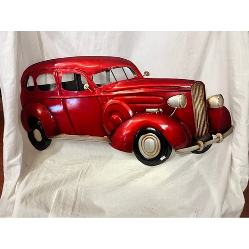 METAL 'VINTAGE CAR' WALL ART
