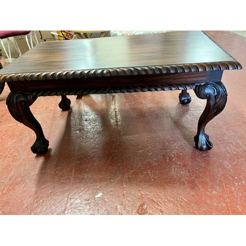 19 - COFFEE TABLE WITH CLAW & BALL FEET