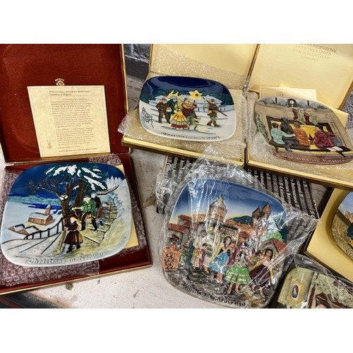 92 - 7 BOXED LTD EDITION ROYAL DOULTON JOHN BESWICK 'CHRISTMAS' PLATES