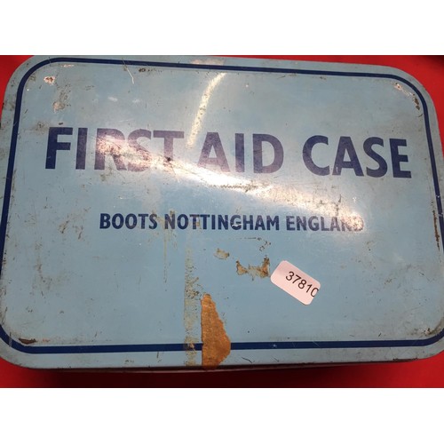 203 - BOOTS FIRST AID TIN & CONTENTS