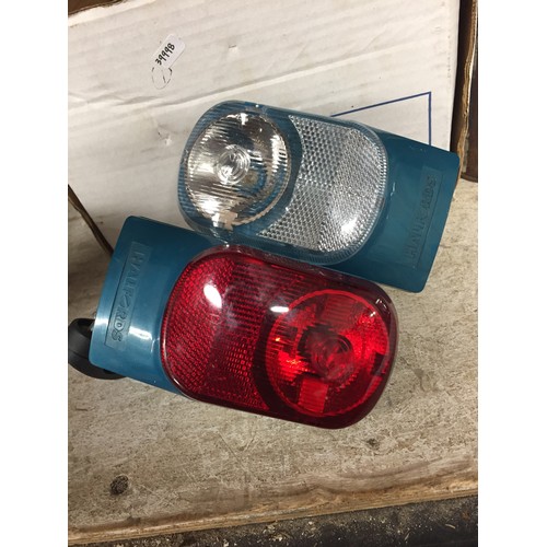 125 - 1973 HALFORDS FRONT & REAR BIKE LIGHTS