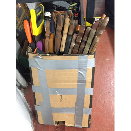 134 - BOX OF HAND SAWS