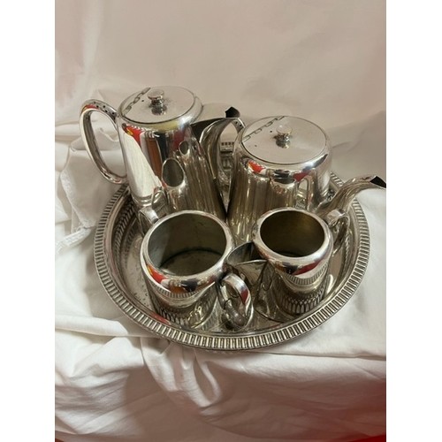 219 - 4pc SILVER PLATED TEA/COFFEE SET