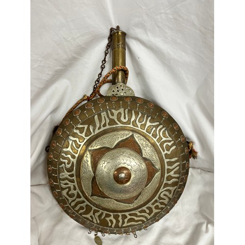 219 - ARABIC COPPER & BRASS WATER BOTTLE