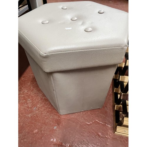 20A - PADDED STORAGE STOOL