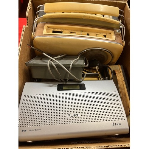 68 - BOX OF RADIOS INCL BUSH(A/F)