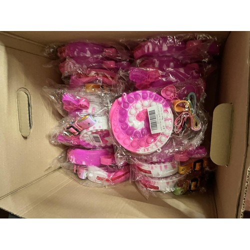 101 - BOX OF 'POP IT' FIDGET GIRLS BAGS (NEW)