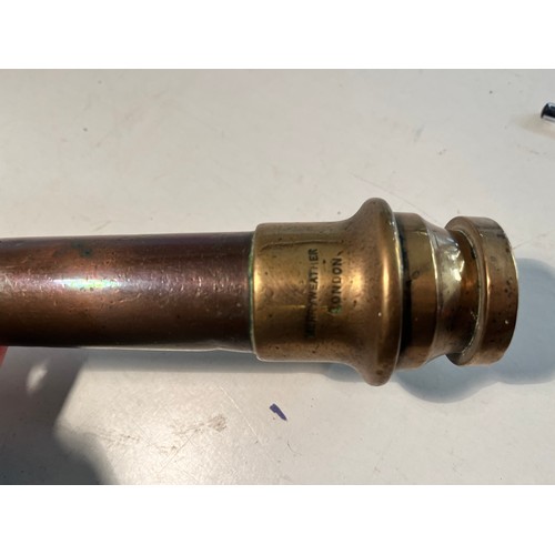 188 - VINTAGE COPPER & BRASS FIRE HOSE