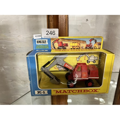 246 - BOXED K1 MATCHBOX KINGSIZE HYDRAULIC EXCAVATOR