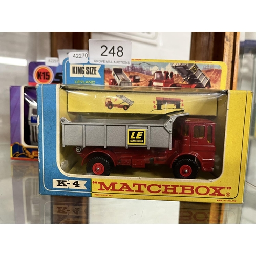 248 - BOXED K4 MATCHBOX KINGSIZE LEYLAND TIPPER