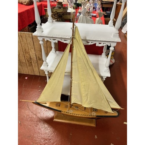 274 - LARGE MODEL SAILING  BOAT