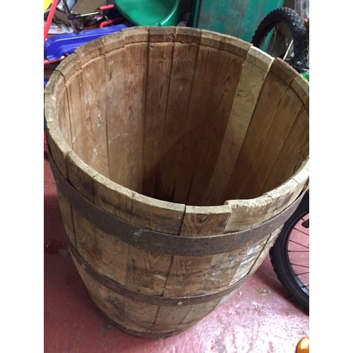 65 - LARGE OAK BARREL