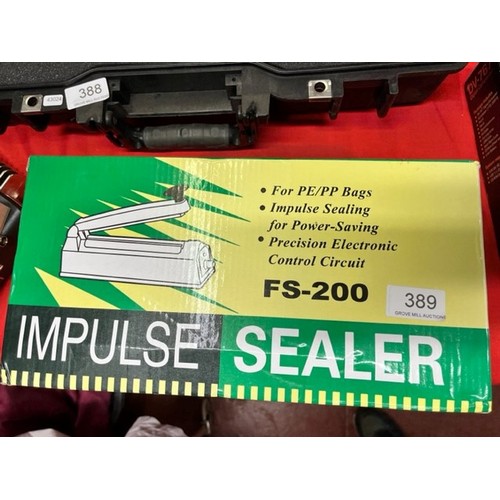 389 - BOXED FS-200 IMPULSE SEALER