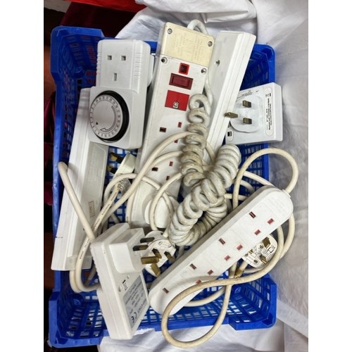 93 - BOXED EXTENSION LEADS & 5 SOCKET TIMERS