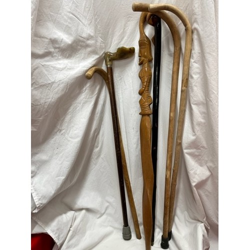 14 - BUNDLE OF WALKING STICKS