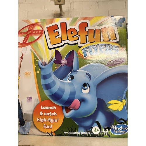 104 - 3 BOXED ELEFUN FLYERS GAMES(NEW)