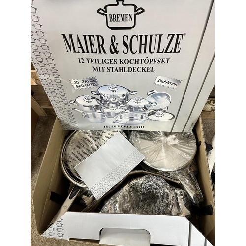 18 - BOXED MAIER & SCHULZE PAN SET (NEW)