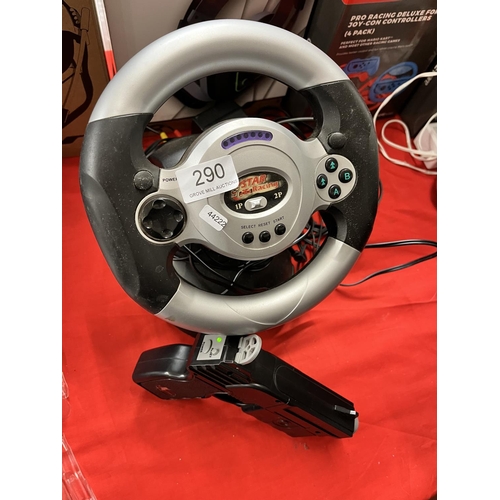 290 - 'STAR RACING' GAMING WHEEL (A/F)