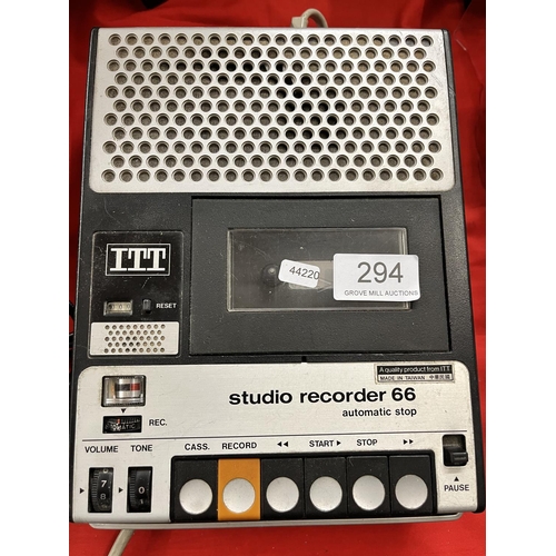 294 - ITT STUDIO RECORDER 66 (A/F)