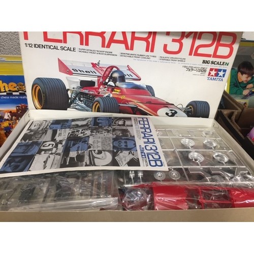 47 - 5 BOXED GAMES INCL WADDINGTONS & FERRARI 312B KIT(unused)